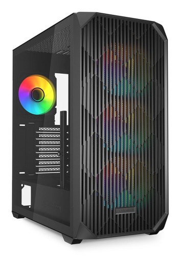 Obudowa komputerowa Sharkoon AK3 RGB Czarne Szkło Hartowane - 2807706