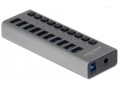 Delock Zewnętrzny USB 3.0 Hub z 10 portami i przełącznikami - 2808435