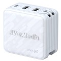 Stacja ładująca AVerMedia, Core GO (GC313) Biała, 100W GaN, HDMI - 2808471