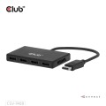 Hub USB Club Hub 3D MST (Multi Stream Transport) DisplayPort 1.4 na 4x DisplayPort, Cztery monitory, 4x 4K30Hz, 8K30Hz - 2808537