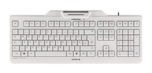 Klawiatura CHERRY KC 1000 SC - USB - Szwajcaria - Pale Grey