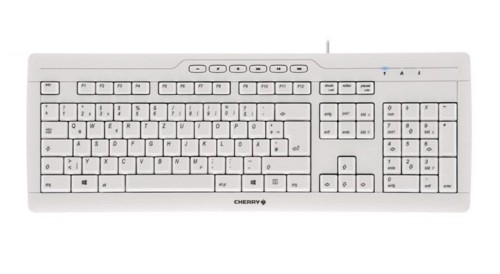 Klawiatura CHERRY TAS STREAM 3.0 szary układ szwajcarski - 2808701