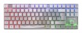 CHERRY MX 8.2 - XAGA Edition - Klawiatura - 80% - TKL - Podświetlenie - Bezprzewodowe - Bluetooth 5.2, 2.4 GHz, USB-C - QWERTZ - Niemiecki - Przełącznik kluczykowy: CHERRY MX2A Niebieski - Biały - 2808757