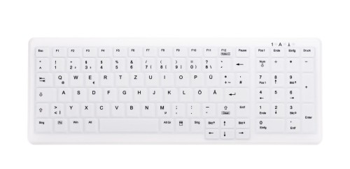 Active Key MedicalKey AK-C7000 Klawiatura bezprzewodowa 2,4 GHz niemiecka biała - 2808776
