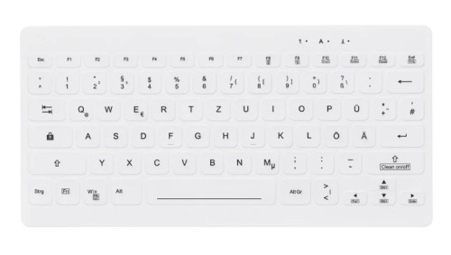CHERRY AK-C4112 - Klawiatura medyczna kompaktowa podświetlana USB QWERTZ niemiecka biała - 2808780