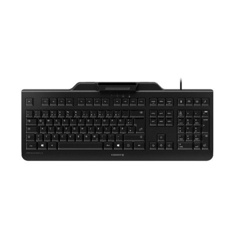 Klawiatura CHERRY SECURE BOARD 1.0 z NFC, Czytnik kart Smart Card (CCID), USB, Wielka Brytania, Przełącznik kluczykowy: CHERRY LPK - 2808854