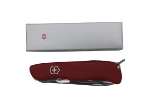 Nóż wielofunkcyjny Victorinox Forester - Ostrze z ostrzem blokującym - Nóż wielofunkcyjny - Clip Point - Poliamid - Czerwony - 12 narzędzi (V-0.83 63)