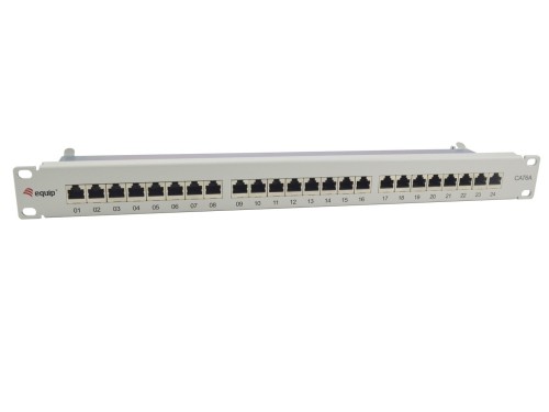 Wyposaż 19-calowy panel krosowy 24xRJ45 Cat6a FTP 1U 500MHz RAL7035 - 2809551