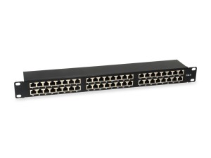 Wyposaż 19-calowy panel krosowy 48xRJ45 Cat6 FTP 1U 250MHz RAL9005