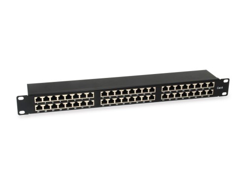 Wyposaż 19-calowy panel krosowy 48xRJ45 Cat6 FTP 1U 250MHz RAL9005 - 2809556