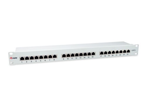 Wyposażenie 19" Patch Panel 24xRJ45 Cat6 FTP 1U 250MHz RAL7035 - 2809561