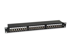 Wyposażenie 19-calowy panel krosowy 24xRJ45 Cat6 FTP 1U 250MHz RAL9005