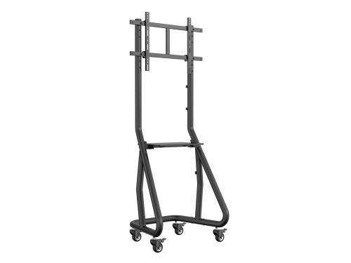 Wózek do płaskiego ekranu / systemu wideokonferencyjnego - Bardzo mocny - Zamykany na klucz - Plastik, Stal nierdzewna, Aluminium - Rozmiar ekranu: 94-203 cm (37"-80") - 2810915