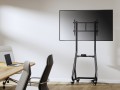Wózek do płaskiego ekranu / systemu wideokonferencyjnego - Bardzo mocny - Zamykany na klucz - Plastik, Stal nierdzewna, Aluminium - Rozmiar ekranu: 94-203 cm (37"-80") - 2810923