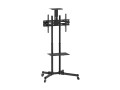 Uchwyt podłogowy Equip Bodenstandhalter 37-70/50kg 1TFT 2Ablagen Höhe czarny - 2811013