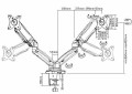 Equip Uchwyt stołowy 17"-32" / 2TFT 360° Sprężyna gazowa 9 kg detaliczny - 2810936