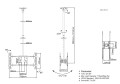 Uchwyt na TV 39"-75"/40kg 2TFT 2Gelenke Neigung sw - 2811133