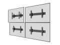 Uchwyt ścienny Equip 32"-65"/30kg 1TFT 1Gelenk Push-In-Pop czarny - 2811217