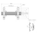 Uchwyt ścienny Equip 32"-65"/30kg 1TFT 1Gelenk Push-In-Pop czarny - 2811215