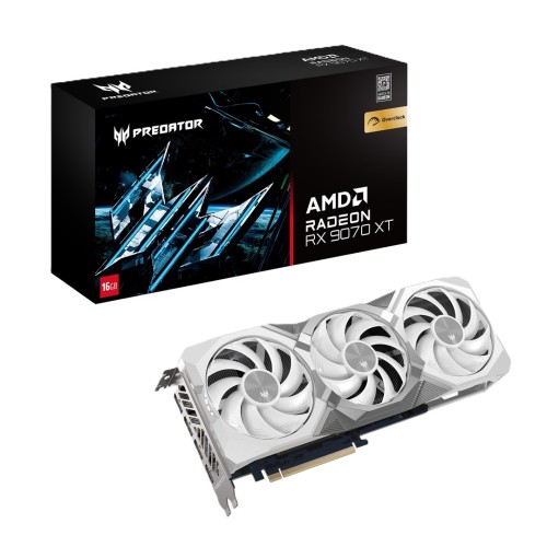 Karta graficzna Acer Predator BiFrost AMD RX9070 XT OC 16GB BIAŁY - 2811323