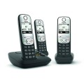 Gigaset A690A Trio Telefon analogowy/DECT Nazwa i identyfikacja dzwoniącego Czarny - 2811776