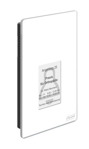 Terminal kontroli dostępu Auerswald TFS-Dialog 400 z czytnikiem linii papilarnych - biały - 2811892
