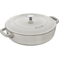 STAUB Żeliwna patelnia do duszenia z pokrywką 28 cm, truflowy - 2812776