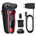 Golarka Braun model 61-R1200s czas pracy 50 min Wet & Dry kolor czerwony/czarny - 2812839