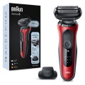 Golarka Braun model 61-R1200s czas pracy 50 min Wet & Dry kolor czerwony/czarny - 2812834
