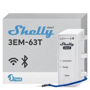 Jednokanałowy miernik energii Shelly 3EM-63T Gen3