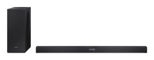 Sharp 2.1-kanałowy ultracienki Dolby Atmos/DTS Virtual: X Soundbar z bezprzewodowym subwooferem HT-SBW320 360 W Łączność Bluetooth Połączenie bezprzewodowe - 2814895