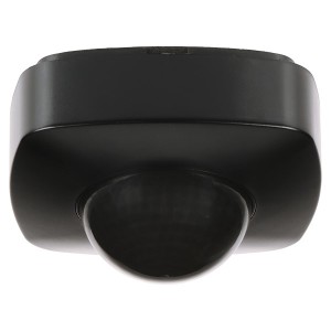 Czujnik obecności ORNO 360°, IP65, 2000W, 3 sensory, czarny