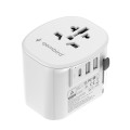 GEMBIRD UNIWERSALNY ADAPTER PODRÓŻNY Z UZIEMIENIEM 15 W, BIAŁY - 2815039