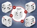 GEMBIRD UNIWERSALNY ADAPTER PODRÓŻNY Z UZIEMIENIEM 15 W, BIAŁY - 2815036