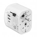 GEMBIRD UNIWERSALNY ADAPTER PODRÓŻNY Z UZIEMIENIEM 15 W, BIAŁY - 2815034