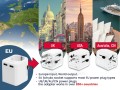GEMBIRD UNIWERSALNY ADAPTER PODRÓŻNY (EU) 12 W, BIAŁY - 2815049