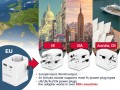 GEMBIRD UNIWERSALNY ADAPTER PODRÓŻNY Z UZIEMIENIEM 20 W, BIAŁY - 2815091