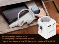 GEMBIRD UNIWERSALNY ADAPTER PODRÓŻNY Z UZIEMIENIEM 20 W, BIAŁY - 2815092