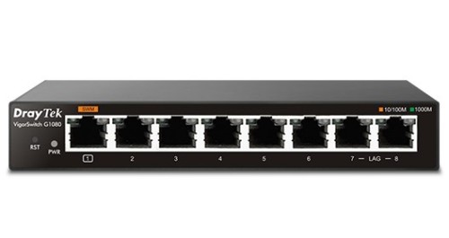 Switch Draytek VigorSwitch G1080 - Switch - 1 Gbps - 2815433