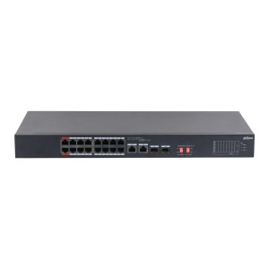 Dahua Technology PoE S3218-16ET-135 przełącznik sieciowy Nie zarządzany L2 Gigabit Ethernet (10/100/1000) Obsługa PoE 1U Czarny