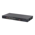Switch niezarządzalny Dahua S3218-16ET-135 16x10/100M 2x10/100/1000M PoE 2xSFP Combo - 2272505