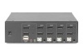 Przełącznik KVM, 4 portowy, 4K 60Hz, 8xDP IN, 2xDP OUT, 2xUSB A, 2x Audio IN&OUT - 2816687