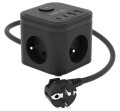 kerg smart – kostka zasilająca 3-gniazdowa + ładowarka USB-A+USB-C 1,5m 3×1,5mm2 H05VV-F 16A/250V~ - 2816775