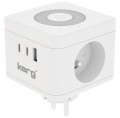 kerg smart – kostka zasilająca 2-gniazdowa + ładowarka USB-A+USB-C + lampka LED 16A/250V~ - 2816782