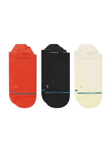 Skarpety do biegania damskie Stance Ecliptic Ultra Tab 3 Pack - coral - 2818506