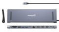 MANHATTAN Stacja dokująca 12-w-1 4K 1xHDMI 2xDP 3xUSB-A - 2819261