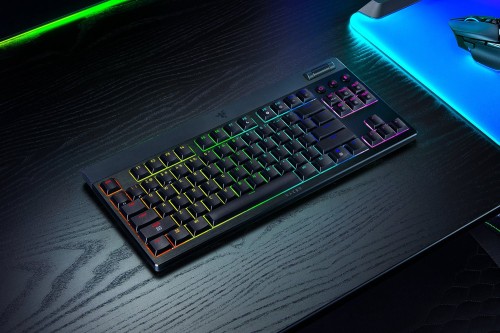 Klawiatura Razer BlackWidow V4 Niskoprofilowa Tenkeyless HyperSpeed (zielony przełącznik) - Układ amerykański - 2819372