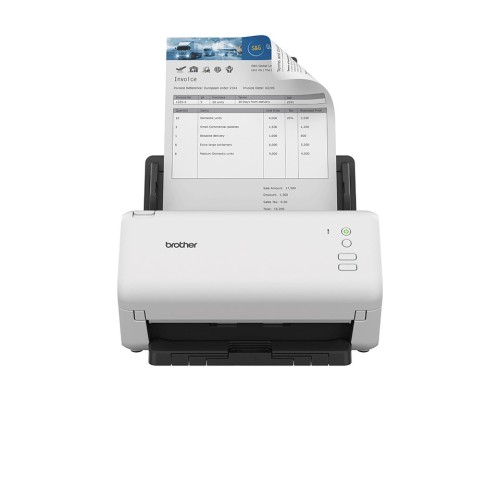 Skaner dokumentowy Brother ADS-4100 z dupleksem i ADF do 35 str./min | Skanowanie dwustronne | Automatycznie. Podajnik na 60 arkuszy | Port USB 3.0 | Złącze USB 2.0 - 2819447