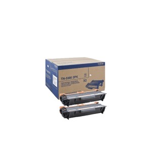 Brother TN-3380TWIN kaseta z tonerem 2 szt. Oryginalny Czarny