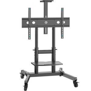 ONKRON TS1891-B Stojak Mobilny nachylny do TV 50"- 90", max 100 kg, czarny